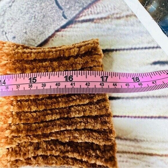 Charlotte Russe Sweater Womens Large Orange Rust Long Sleeve w/Pockets NWT - Picture 10 of 10